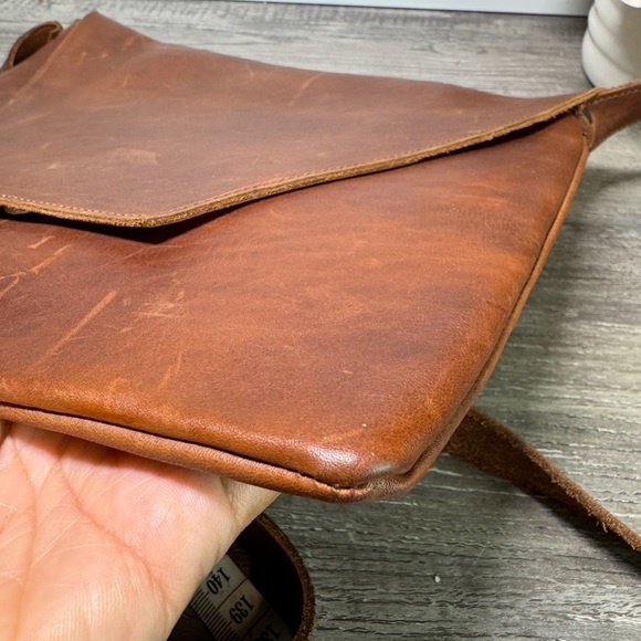 Handmade Leather Envelope Clutch/Shoulder bag STUNNING - Picture 10 of 11